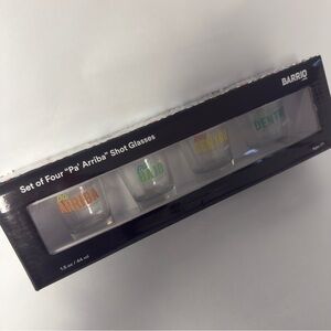 BARRIO Pa' Arriba Shot Glass Set NWT